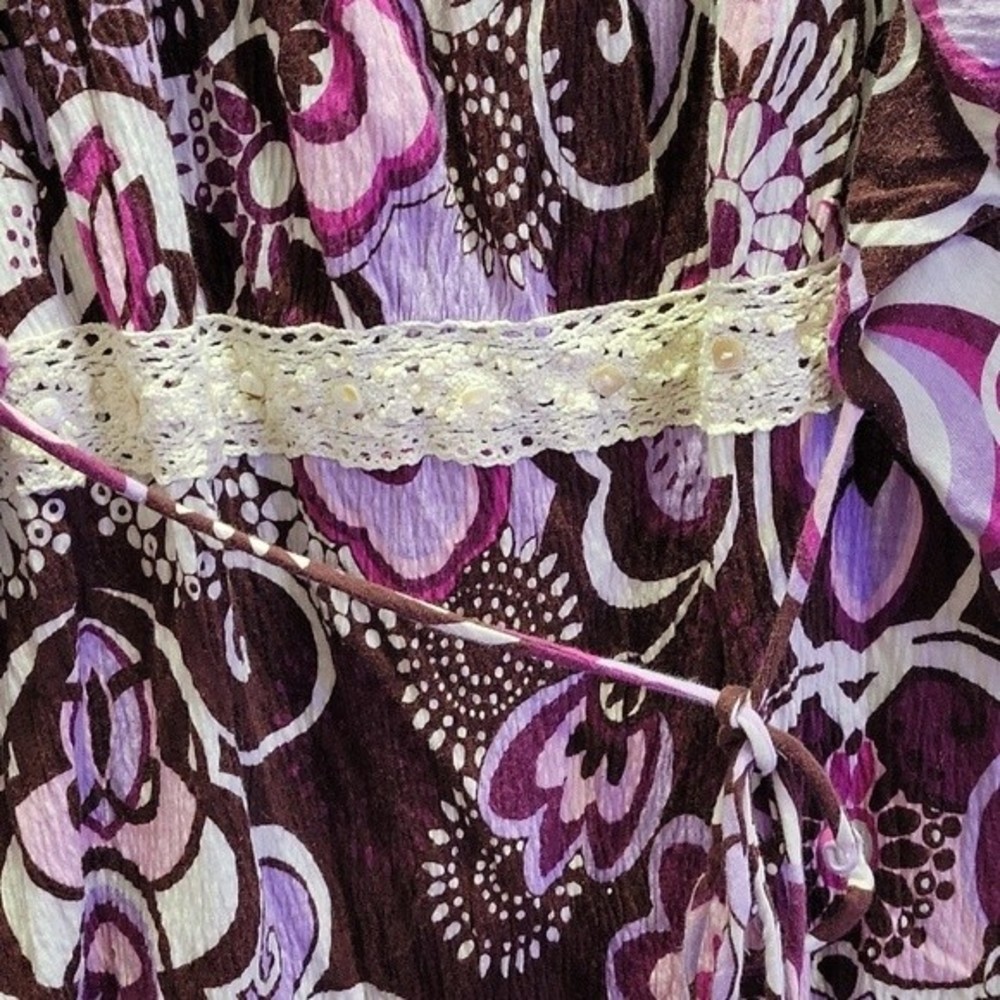 Y2k Gitano Plus Size Women's Boho Top Size 30/32 - image 3